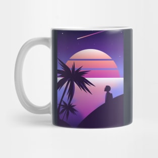 Synthwave Space Sunset Mug